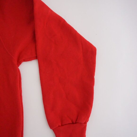 Vintage Top Stitch Morning Sun Red Embroidered Sleeping Kitten Crew Sweater L - Picture 5 of 10